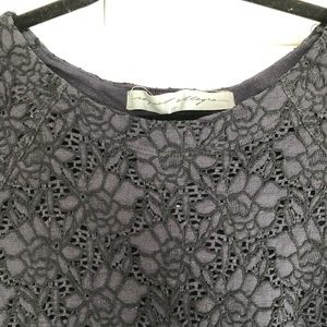 Raquel Allegra navy cotton lace dress